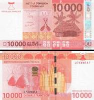 *10 000 Frankov Francúzska Polynézia 2014-19, P8 UNC - Kliknutím na obrázok zatvorte -